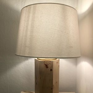 Studio McGee Burl Wood Table Lamp Brown with LED Bulb - Threshold Target